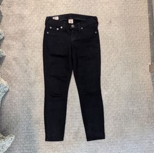 True Religion Black Skinny Jeans 26